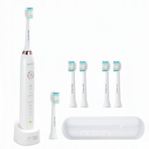 Szczoteczka Shona Soniczna (wibracje, efektywne czyszczenie) 6 końcówek (5902729075664) 2