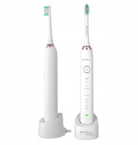 Szczoteczka Shona Soniczna (wibracje, efektywne czyszczenie) 6 końcówek (5902729075664) 4