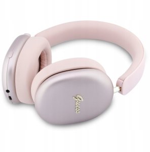 Słuchawki Guess Bezprzewodowe Metallic Script Logo ENC Wireless Headphone Pink (3666339630164) 3