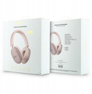 Słuchawki Guess Bezprzewodowe Metallic Script Logo ENC Wireless Headphone Pink (3666339630164) 6