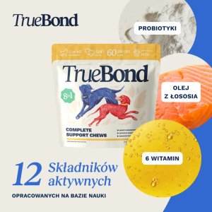 Dermapharm TrueBond 8w1 kompletne wsparcie suplement dla psa 60 kęsów / 240g 2