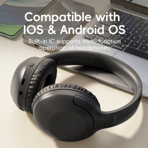 Słuchawki Rock Nauszne O3 ANC Bluetooth czarne 2