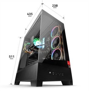 Komputer Lynx Streamers Clash Ryzen 7 7800X3D 32GB 1TB SSD NVME RX 9070 16G W11 Home (10463240) 2