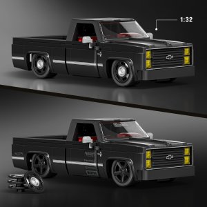 Mattel Brick Shop Klocki Hot Wheels Speed Series ’83 Chevy Silverado 225 el. (JKG42) 5