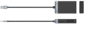 Czytnik Orico Czytnik kart pamięci CL4D-A3 USB-A 3.0 SD microSD CF MS 5 Gb/s - czarno-srebrny (6942227181084) 2