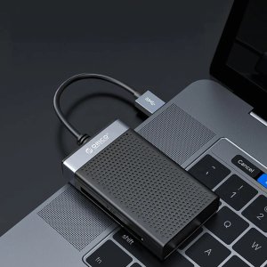 Czytnik Orico Czytnik kart pamięci CL4D-A3 USB-A 3.0 SD microSD CF MS 5 Gb/s - czarno-srebrny (6942227181084) 5