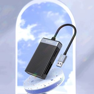 Czytnik Orico Czytnik kart pamięci CL4D-A3 USB-A 3.0 SD microSD CF MS 5 Gb/s - czarno-srebrny (6942227181084) 7