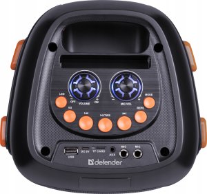 Głośnik Defender BOOMER 25 Bluetooth 25W MP3/FM/SD/USB/AUX/TWS/LCD/RGB/MIC equalizer pilot mikrofon Karaoke czarny (65425) 3