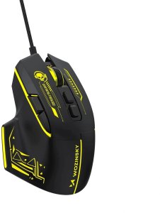 Mysz Wozinsky Przewodowa WMGK-1181W gamingowa optyczna 7200 DPI z podświetleniem - czarno-żółta (5907769387920) 2