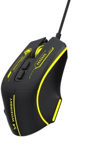 Mysz Wozinsky Przewodowa WMGK-1181W gamingowa optyczna 7200 DPI z podświetleniem - czarno-żółta (5907769387920) 7