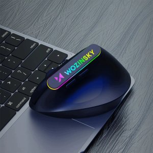 Mysz Wozinsky Bezprzewodowa WMG-1164 gamingowa pionowa ergonomiczna 3600 DPI z podświetleniem RGB - czarna (5907769388231) 7