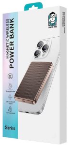 Benks Powerbank magnetyczny MP17 10000mAh USB-C Armor Tint Gold (BKS529) 4