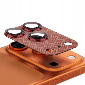 Benks Nakładka na aparat Armor Warrior Lens do Apple iPhone 17 Pro ArmorGrid pomarańczowy (BKS507) 4