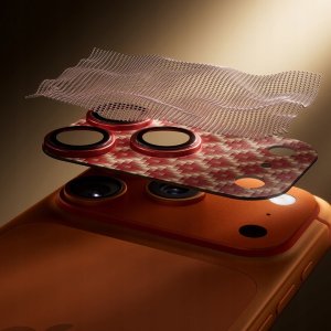 Benks Nakładka na aparat Armor Warrior Lens do Apple iPhone 17 Pro ArmorGrid pomarańczowy (BKS507) 7