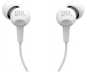 Słuchawki JBL Oryginalne Słuchawki Dokanałowe C100SI Białe Przewodowe Mini Jack 3.5MM (C100SIWHITE) 3