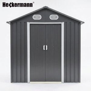 Heckermann Domek narzędziowy ogrodowy 5m2 Metalowa szopa na narzędzia do ogrodu S0606A-1717M 2