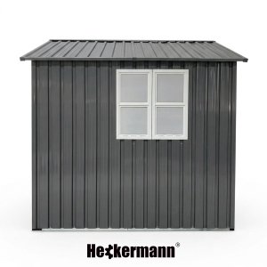 Heckermann Domek narzędziowy ogrodowy 5m2 Metalowa szopa na narzędzia do ogrodu S0606A-1717M 3