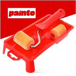 Painto Zestaw malarski kuweta + 2 wałki 5 cm + uchwyt mały 4