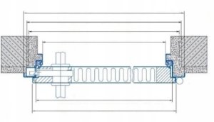 Hormann Drzwi stalowe zewnętrzne techniczne z ościeżnicą uniwersalne szare 90x200cm 4