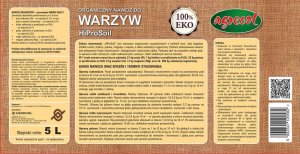 Agrecol HiProSoil Nawóz do warzyw wieloskładnikowy granulat 5L 2