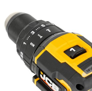 Zestaw elektronarzędzi JCB Professional Zestaw Wiertarko-wkrętarka 75 Nm Szlifierka kątowa 125 mm 2x 5Ah Ładowarka 4,5A Torba (JCB-18PKIT-4) 11