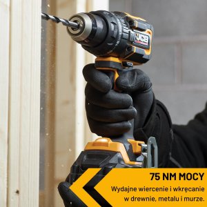 Zestaw elektronarzędzi JCB Professional Zestaw Wiertarko-wkrętarka 75 Nm Szlifierka kątowa 125 mm 2x 5Ah Ładowarka 4,5A Torba (JCB-18PKIT-4) 9