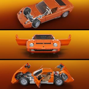 Mattel MATTEL BRICK SHOP HOT WHEELS Lamborghini ‘71 Miura P400 SV konstruktorius (JHF61) 6
