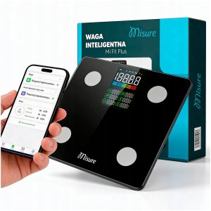 Waga łazienkowa Misure Elektroniczna MI Fit Plus czarna 2