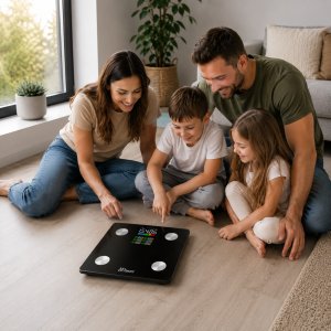Waga łazienkowa Misure Elektroniczna MI Fit Plus czarna 7