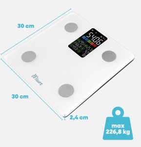 Waga łazienkowa Misure Elektroniczna MI Fit Plus biała 6