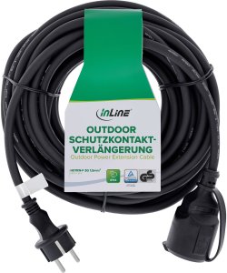 Alcasa InLine® Przedłużacz z uziemieniem, Outdoor IP44, Ochrona przed dotykiem, 15m 2
