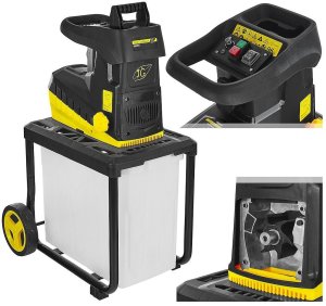 Geko Rozdrabniacz do gałęzi z koszem frezowy - cichy 45mm - 60L (1) (5903418307004) 2