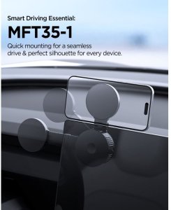 Spigen MFT35-1 Magnetic MagSafe Dashboard & Screen Car Mount Black (8800337247923-ACP11659) 7