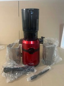 Wyciskarka wolnoobrotowa TopJuicer Fretta 200W,sokowirówka soki czerwona Wtyczka UK 4