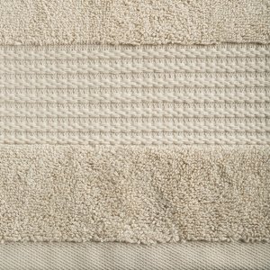 Eurofirany Ręcznik bawełna egipska EGIPT 70x140 beżowy ozdobna bordiura 2