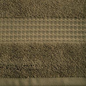 Eurofirany Ręcznik bawełna egipska EGIPT 50x90 oliwkowy ozdobna bordiura 2