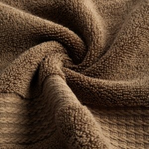 Lumarko Ręcznik bawełna egipska EGIPT 50x90 jasnobrązowy ozdobna bordiura 4