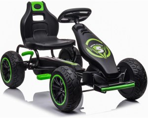 ENERO TOYS Gokart auto na pedały Enero 18 czarno zielony 2