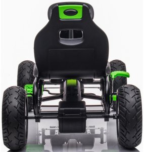 ENERO TOYS Gokart auto na pedały Enero 18 czarno zielony 4