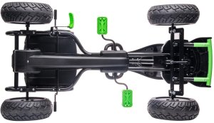 ENERO TOYS Gokart auto na pedały Enero 18 czarno zielony 7