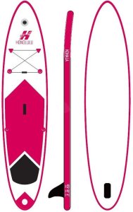 XQMax Zestaw Deska SUP 150KG dmuchana Honolulu 320x76x15CM czerwona 2