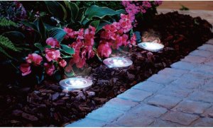 Saska Garden Lampa solarna 4 LED SMD DO WBICIA W PODŁOŻE KPL.4SZT 3