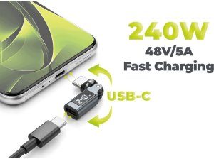 Adapter USB Mobile Origin 240W Display USB-C Rotation 540° Adapter CB15 (MO-240WRA-CB15) 6
