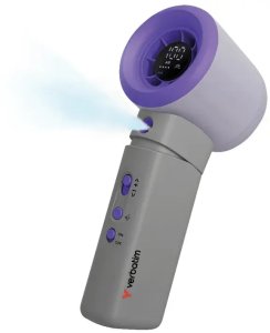 Wentylator Verbatim Cool 'n' Go Ice Touch Pro Handheld Fan Purple/Grey (32349) 4
