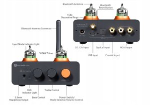 Wzmacniacz słuchawkowy Fosi Audio Hybrydowy Fosi Audio GR40 2