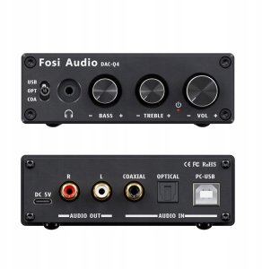 Wzmacniacz słuchawkowy Fosi Audio Tranzystorowy Fosi Audio Q4 3