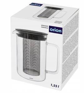Orion Dzbanek Żaroodporny 1,55L z Zaparzaczem Stalowym na Herbatę (Ori_156008) 6