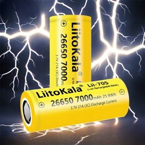 MotoMer Akumulator bateria ogniwo LiitoKala Lii-70S 3.7 V 7000 mAh 26650 9