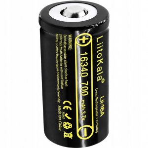 MotoMer Bateria Akumulator ogniwo Liitokala Lii-16A Li-ion Liion 16340 700mAh 3.7V 2
