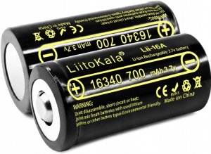 MotoMer Bateria Akumulator ogniwo Liitokala Lii-16A Li-ion Liion 16340 700mAh 3.7V 4